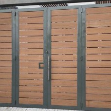 Thi công cửa cổng gỗ nhựa tại Gò Vấp