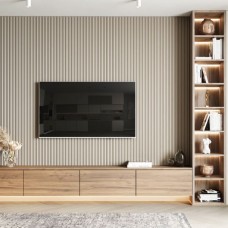 Thi công vách TV phòng khách chuyên nghiệp tại Tân Uyên