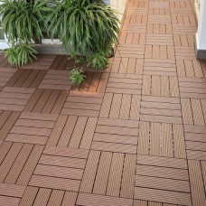 Vỉ gỗ nhựa lót sàn ban công tại Vườn Lài
