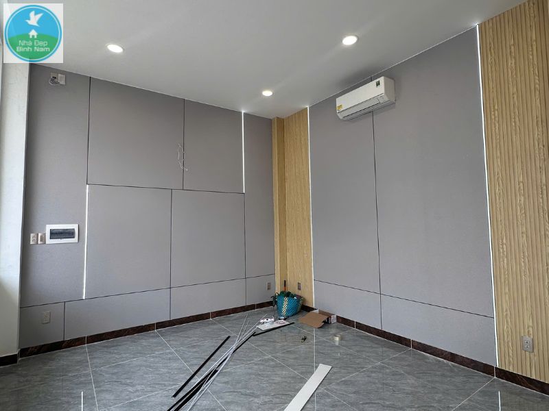 Công trình tâm ốp than tre ốp văn phòng Công trình tâm ốp than tre ốp văn phòng