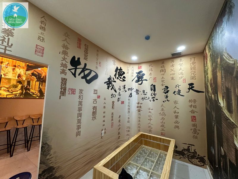 Tranh lụa chữ thư pháp