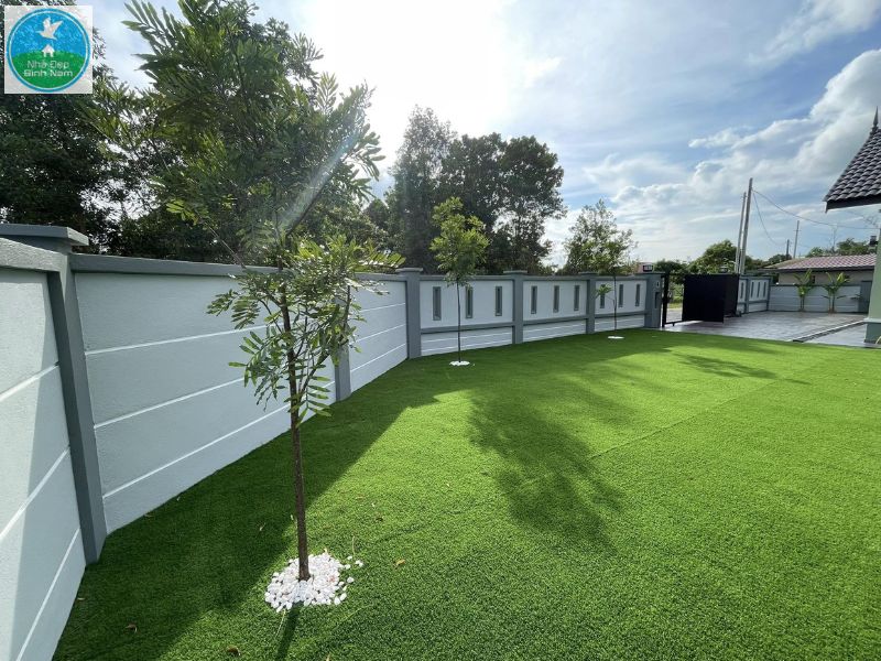 Thảm cỏ ứng dụng linh hoạt trong nhiều khu vực