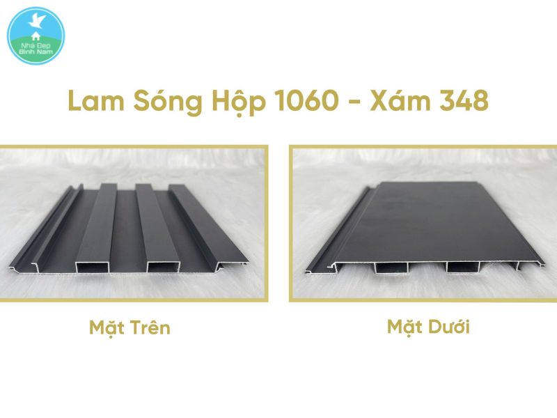 Trần nhôm lam sóng ngoài trời 