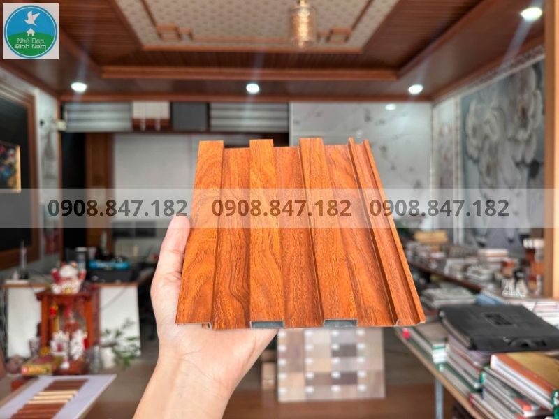 Trần nhôm lam sóng ngoài trời 