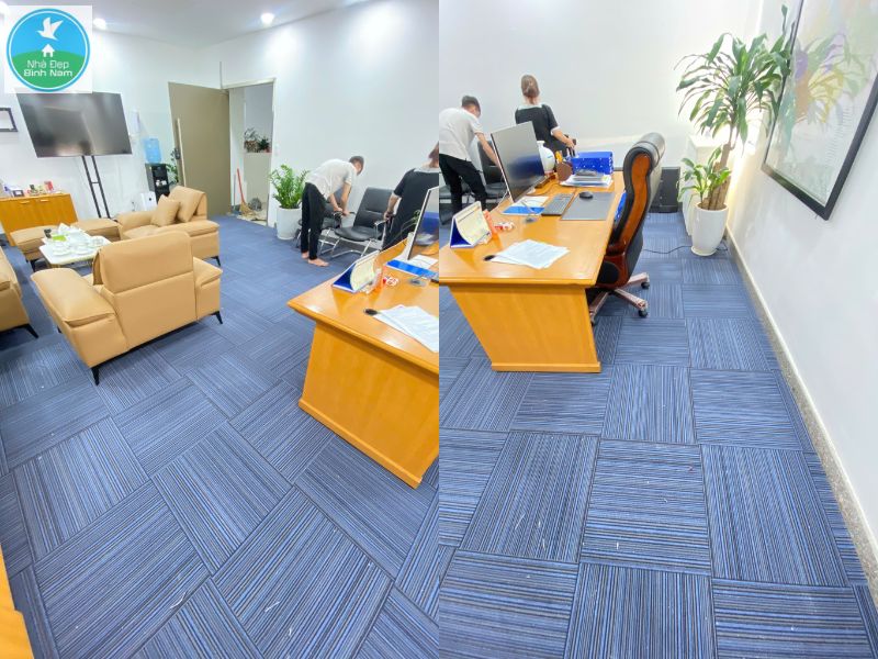 Thi công thảm văn phòng tại Thuận An