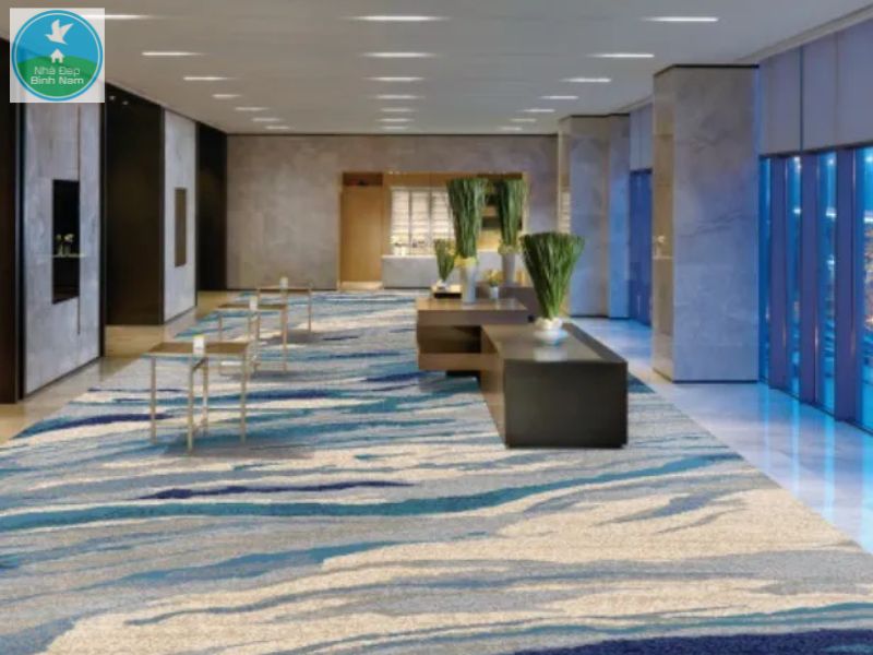 Thảm hoa văn trải sảnh khách sạn Thảm hoa văn trải sảnh khách sạn