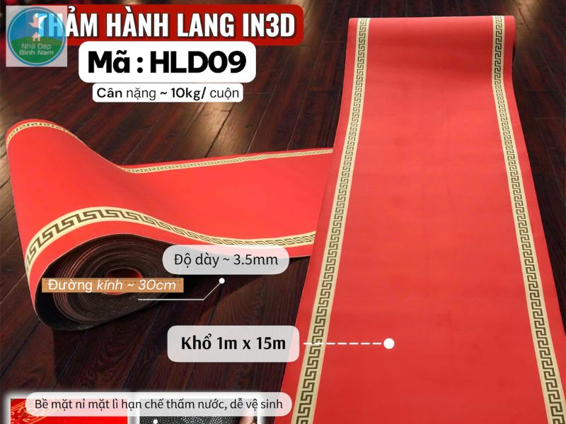 Thảm đỏ trải sàn