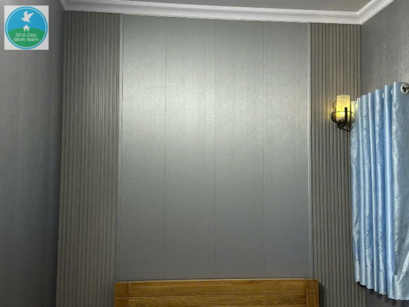 Trang trí vách đầu giường bằng nhựa nano Trang trí vách đầu giường bằng nhựa nano