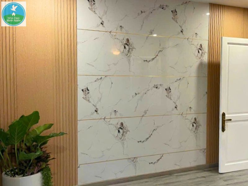 Tấm ốp tường PVC kết hợp lam sóng nhựa giả gỗ Tấm ốp tường PVC kết hợp lam sóng nhựa giả gỗ