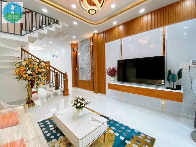 Tấm ốp tường PVC kết hợp lam sóng nhựa giả gỗ