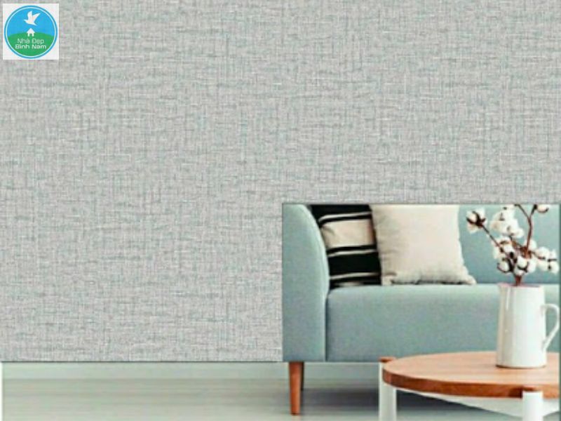 Giấy dán tường đơn sắc trang trí phòng ngủ