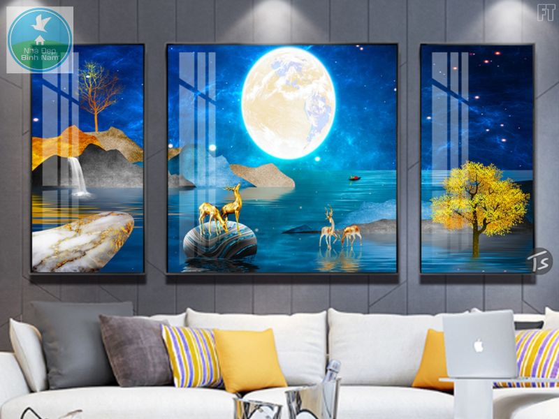 Tranh tráng gương phong cảnh