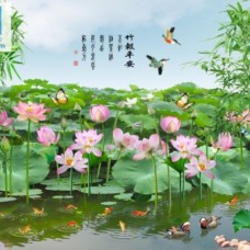 Nơi in tranh lụa 3D dán tường đẹp tại Thuận An
