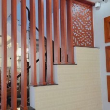 Thi công lam hộp trang trí cầu thang tại Vườn Lài