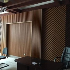 Thi công lam sóng nhựa giả gỗ tại Tân Sơn Nhất