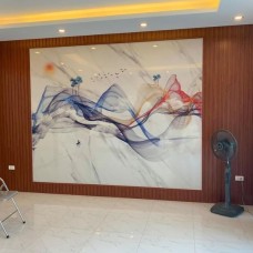 Thi công lam sóng ốp tường tại Đông Hòa