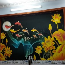 Thi Công Tranh Dán Tường Tại Dĩ An -Bình Dương