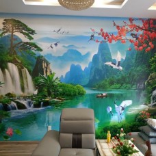 Thi công tranh lụa 3D uy tín tại Đông Hòa 