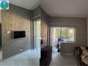 Công trình lam sóng nhựa ốp tường tại Quận 9 cũ